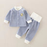 Children's Autumn And Winter Warm Suit Baby Spring And Autumn Plus Fleece Outer Wear Tops Pants Men And Women Baby Two Sets - V.I.P Digital Presence