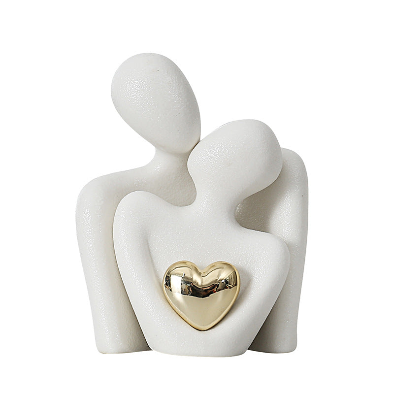 Creative couple figure decoration Newlywed home decoration Lover sculpture decoration figure desktop living room bookshelf decor - V.I.P Digital Presence