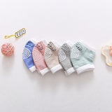 3 pairs of cotton children's knee pads, autumn glue dispensing, anti slip baby knee pads, mesh breathable exercise, baby crawlin - V.I.P Digital Presence