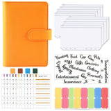 A6 Loose-Leaf Binder Budget Book Macaron Notebook Leather PU Loose-Leaf Book Cash Budget Handbook - V.I.P Digital Presence