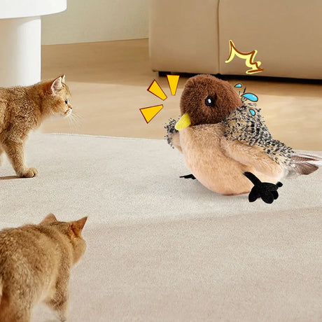 Cat toys touch sense sound teasing cat sticks plush simulation birds pet supplies grind teeth self pleasure relieve boredom - V.I.P Digital Presence