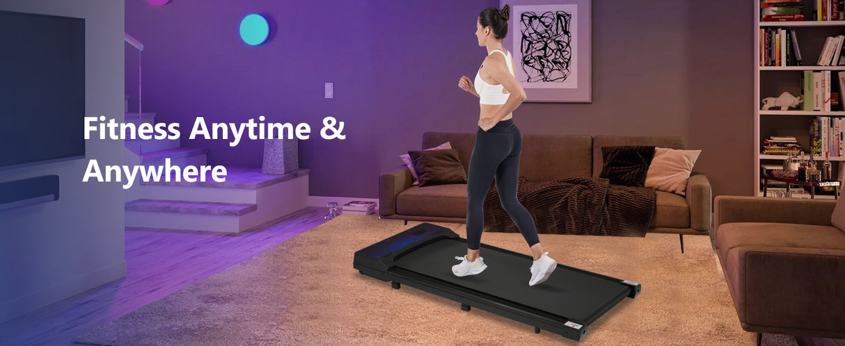 New 8.10 Walking Pad Under Home Desktop Treadmill -2.5HP Walking Treadmill 0.6-4MPH 300LBS Capacity Remote Control Battery - V.I.P Digital Presence