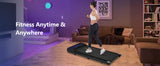 New 8.10 Walking Pad Under Home Desktop Treadmill -2.5HP Walking Treadmill 0.6-4MPH 300LBS Capacity Remote Control Battery - V.I.P Digital Presence