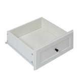 Farmhouse 5 drawer bedroom dressing table, high drawer cabinet white wooden bedroom dressing table. - V.I.P Digital Presence