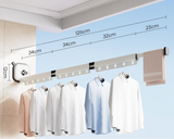 Multifunctional Retractable Fold Away Clothes Drying Hanger Space-Saving Bathrooms Usage - V.I.P Digital Presence