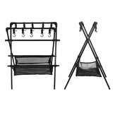 Estante plegable para acampar al aire libre, tendedero para coche de camping, red de secado, tendedero, estante de almacenamiento