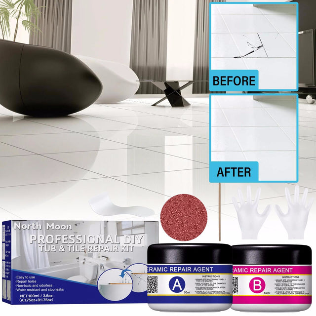 North Moon Ceramic Floor Tile Repair Agent Household Ceramic Compensator AB Glue - V.I.P Digital Presence