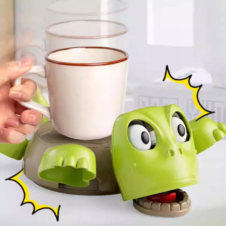 3D - printed Panicked Turtle Coaster: Insulated, for stress relief, doubles as mug base decor - V.I.P Digital Presence