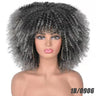 Female Hair African Small Curly Hair Explosion Head Black Chemical Fiber Wig Full Head Set - V.I.P Digital Presence