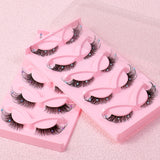 Clear Band Corner Foxy Winged Cat Eye 3D Strip Lashes Silk Party Full False Eyelash Vegan Faux Mink Eyelash With Diamond Pearl - V.I.P Digital Presence