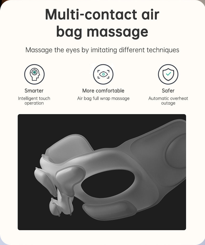 Eye Massager Air Pressure Vibration Eye Protector Bluetooth Eye Massage Relax Migraines Relief Improve Sleep - V.I.P Digital Presence