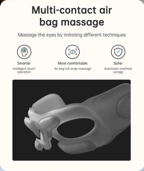 Eye Massager Air Pressure Vibration Eye Protector Bluetooth Eye Massage Relax Migraines Relief Improve Sleep - V.I.P Digital Presence