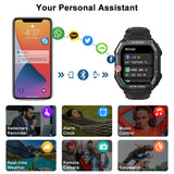 Reloj inteligente ROCK resistente para hombre, deportivo, resistente al agua, con monitor de actividad física y presión arterial. 