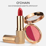 O'CHAIN Pearlescent two-color eyeshadow Matte lipstick does not fade and does not stick to the cup powdery delicate eyeshadow palette - V.I.P Digital Presence