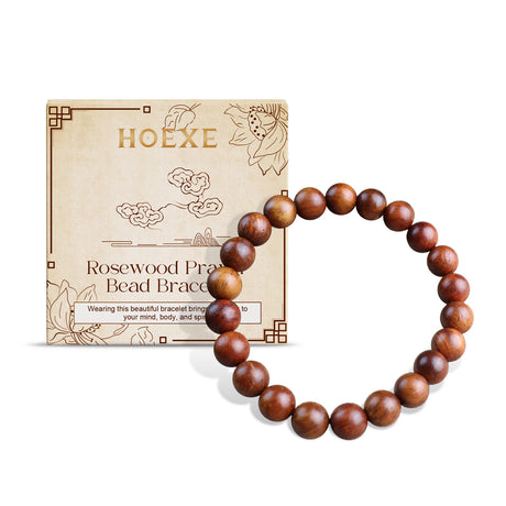 Rosewood Bracelet Unisex Everyday Decor With Rosewood Bracelet Beaded - V.I.P Digital Presence