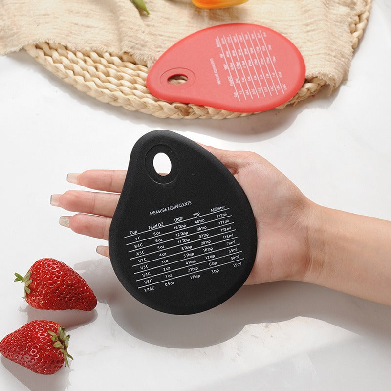 Silicone integrated scraper with baking comparison table handheld cake scraper baking tool - V.I.P Digital Presence
