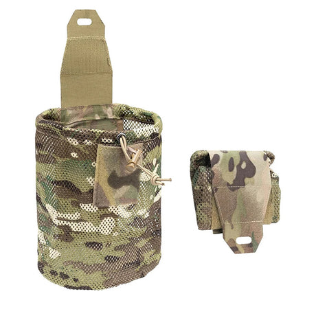 Tactical Dump Pouch Foldable High Capacity Nylon Mesh MOLLE Belt Compatible Lightweight Durable - V.I.P Digital Presence