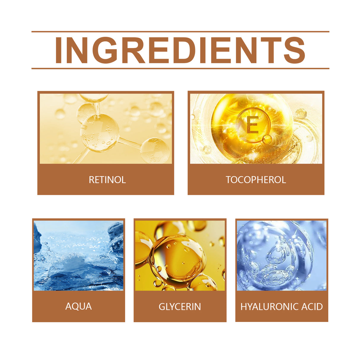 Retinol Serum, Multi-Effect Skin Repair, Nourishing, Hydrating And Brightening Serum