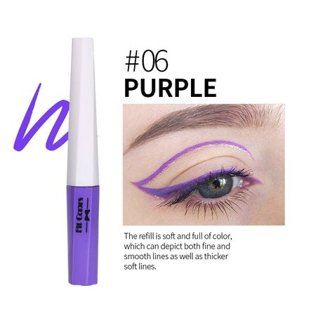 Fit Colors Fluorescent Luminous Color Eyeliner Rainbow Painted Graffiti Waterproof Quick Drying Eyeliner - V.I.P Digital Presence