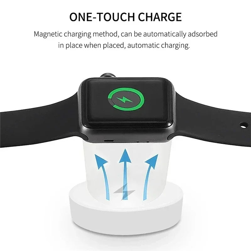 Mobile watch compatible with Apple iWatch four in one wireless charging cable digital wireless charger round four in one - V.I.P Digital Presence