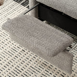 Accent Rocking Chair with Footrest High Back Rubber Wood Rocking Legs Bedroom Living Space - V.I.P Digital Presence