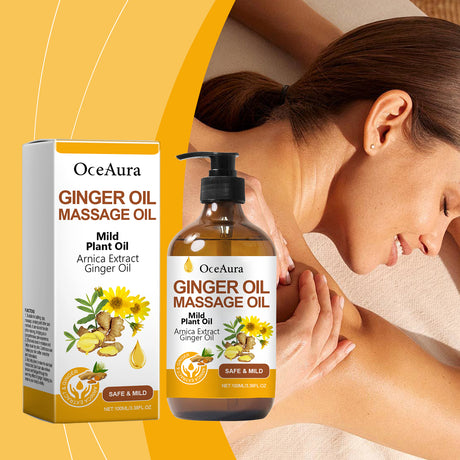 Ginger Massage Essential Oil, Ginger Care Essence Oil Body Massage Daily Care Firming Skin - V.I.P Digital Presence