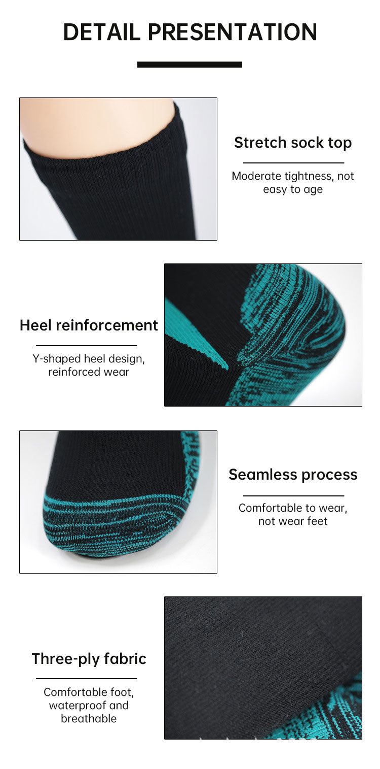 Calcetines impermeables, transpirables, para exteriores, impermeables, para senderismo, vadeo, acampada, esquí de invierno, para montar a caballo, para nieve, cálidos e impermeables.
