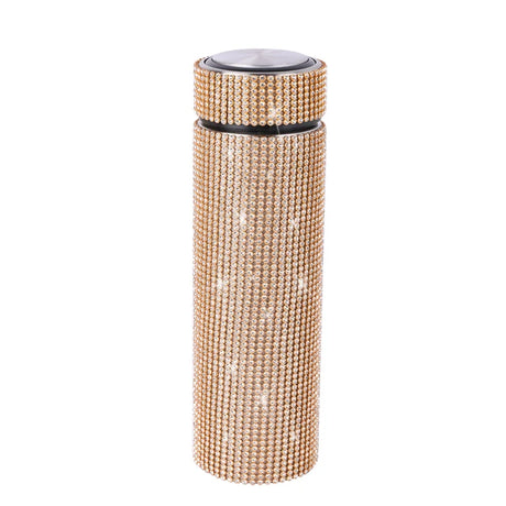 500ml diamond inlaid temperature cup, LED temperature display cup, intelligent water bottle, insulated cup, girl's travel gift - V.I.P Digital Presence