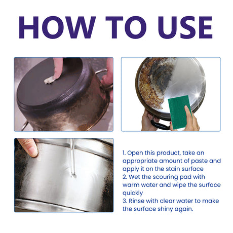 Stainless Steel Cleaner Polish, Kitchen Appliances Stove Hood Clean The Bottom Of The Pot Black Dirt Stains Rust - V.I.P Digital Presence