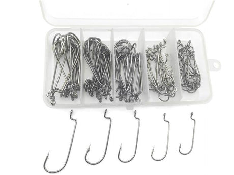 Rompin 100pcs/box 2#-3/0# 5 size Jig head HookSingle Fishing Hooks - V.I.P Digital Presence
