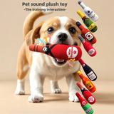 Dog Toy Realistic Wine Bottle Chew-Resistant Self-Entertainment Plush Toy for Cats and Dogs Teeth Cleaning Sound-Making Toy - V.I.P Digital Presence