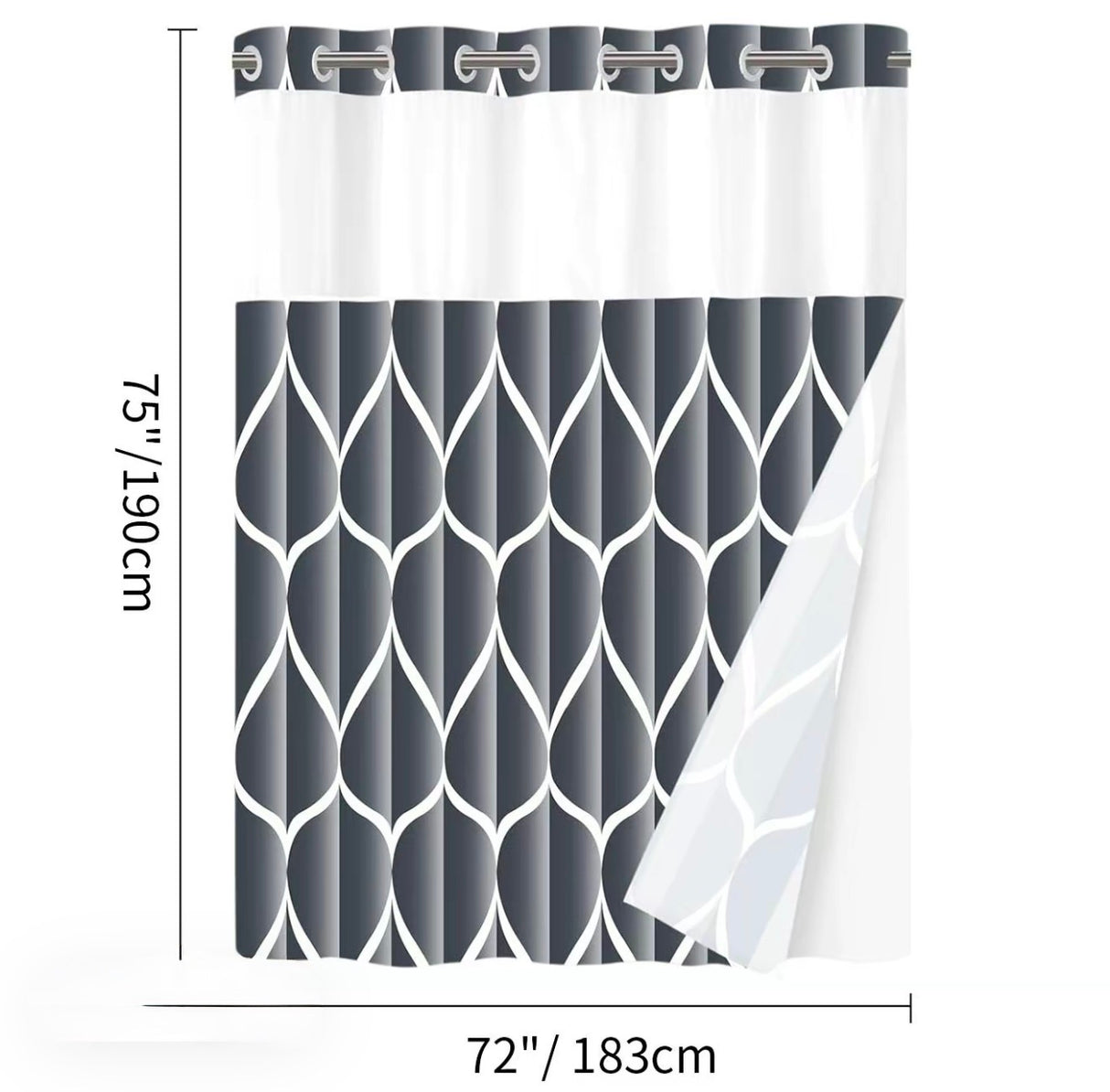 GeoWave Shower Curtain