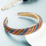 Hair Hoop Retro Baroque Starry Rhinestone Sponge Head Hoop Personality Wide-Brimmed Leopard Print Banquet Headwear Hairpin - V.I.P Digital Presence