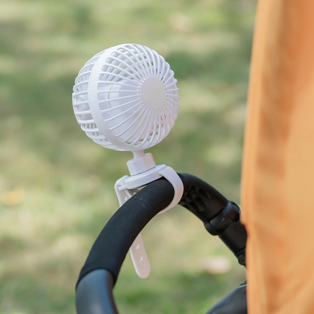 Ventilador portátil para cochecito de bebé, pequeño, para dormitorio de estudiantes, con USB, para muñeca. 