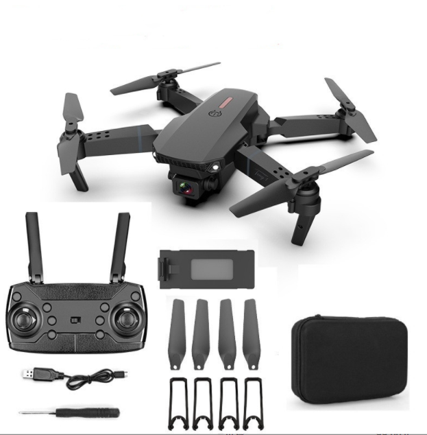 E88 Drone HD Camera Quadcopter Long Range Air Pressure Fixed Height Children's Remote Control Aircraft Drone - V.I.P Digital Presence
