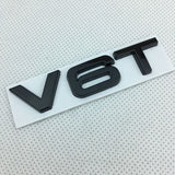 Suitable for Audi V6T V8T metal logo A4LA6LS7Q5Q3 displacement personalized modification leaf plate car sticker - V.I.P Digital Presence