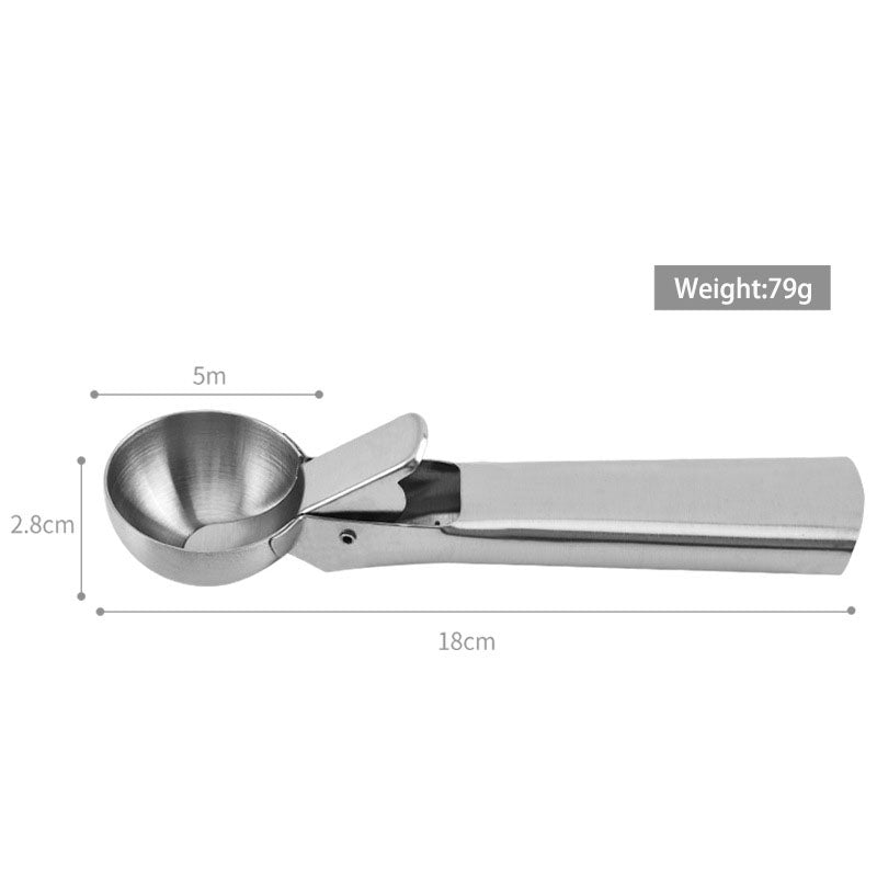 430 Stainless Steel Ice Cream Scoop Dual-Use Function Fruit Scoop Ice Cream Scoop Ball Scoop - V.I.P Digital Presence