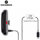 ROCKBROS Bicycle Light Bike Cycling Waterproof Taillight 30 LED Super Light With USB Rechargable Safety Night Riding Rear