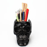 Black Skull Storage Pen Holder for Human Skull Makeup Pen - V.I.P Digital Presence