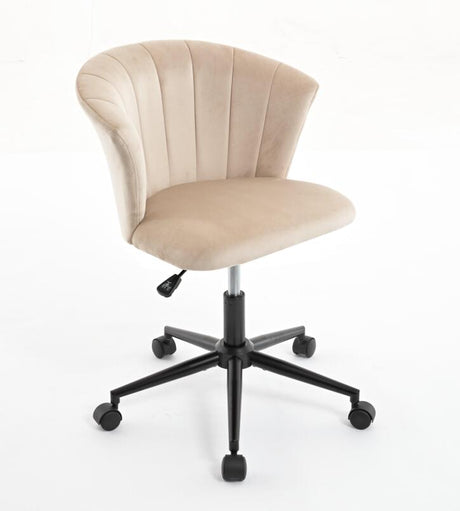 Home Office Chair, Velvet Fabric Swivel Flower Shape Computer Desk Chair for Home Office or Bedroom - V.I.P Digital Presence