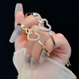 2025 Infinite - Symbol Hollow - Heart Bracelet for Daughter, with Gift Box, Ideal for Her Birthday Party and as an Adult Gift - V.I.P Digital Presence