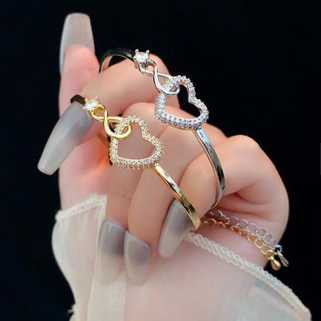 2025 Infinite - Symbol Hollow - Heart Bracelet for Daughter, with Gift Box, Ideal for Her Birthday Party and as an Adult Gift - V.I.P Digital Presence