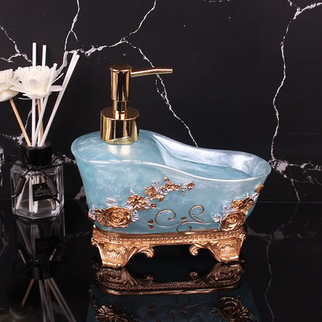 European Liquid Soap Bottle Resin Bathtub Shape Bathroom Sanitizer Bottles Shampoo Shower Gel Wristband Dispenser Accessories - V.I.P Digital Presence