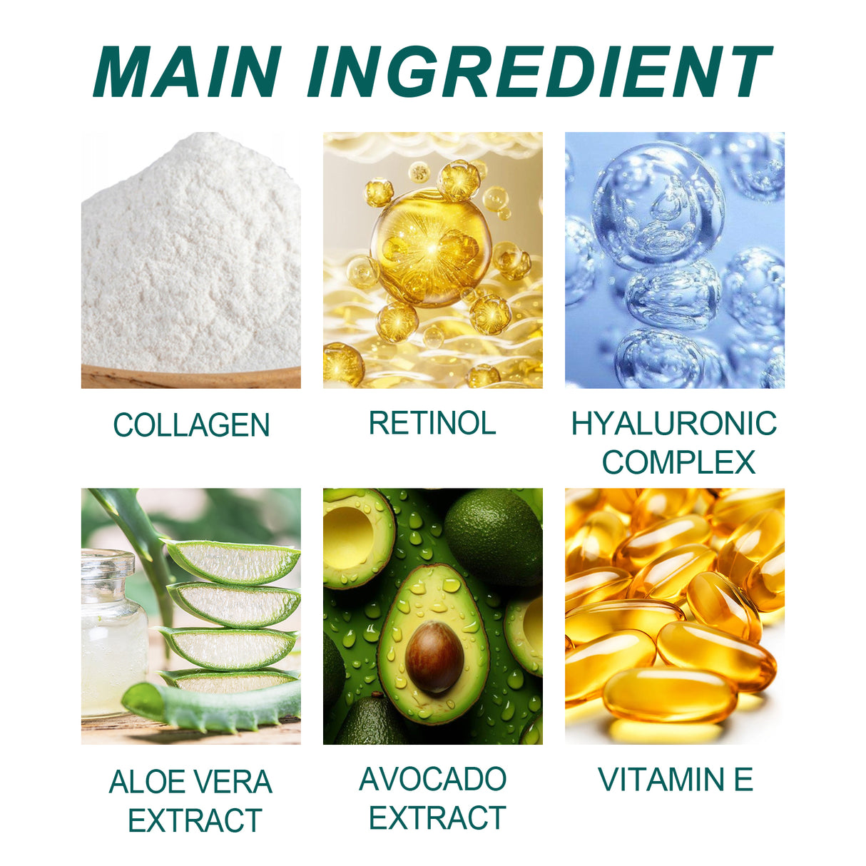 Collagen Retinol Facial Moisturizer Reduces Fine Lines, Hydrates, Anti-Wrinkle, Firming And Firming Skin