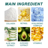 Collagen Retinol Facial Moisturizer Reduces Fine Lines, Hydrates, Anti-Wrinkle, Firming And Firming Skin