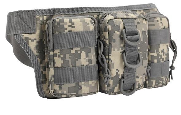 Black Hawk Commandos Waist Bag 3-Sack Portable Waterproof camouflage pack for Travel workout sports outdoor - V.I.P Digital Presence