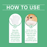 Pet Disposable Cleaning Gloves Dog Cat Hair And Skin Gentle Cleaning Care Gloves - V.I.P Digital Presence