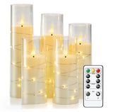 StarGlow LED Pillar Candles