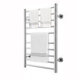 Electric Heated Towel Rack for Bathroom Wall Mounted Towel Warmer 10 Stainless Steel Bars Drying Rack - V.I.P Digital Presence