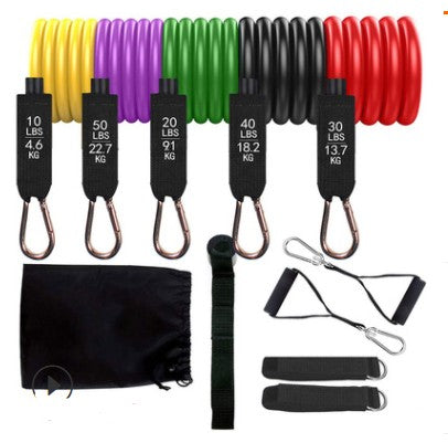 Juego de bandas de resistencia para ejercicios con anclaje para puerta, correas para piernas y tobillos para entrenamiento de resistencia, fisioterapia y entrenamientos en casa. 